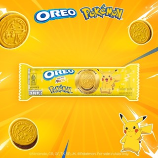 【OREO】奧利奧寶可夢版-巧克力和香蕉口味夾心餅乾119.6g - 一條裝｜官方直營