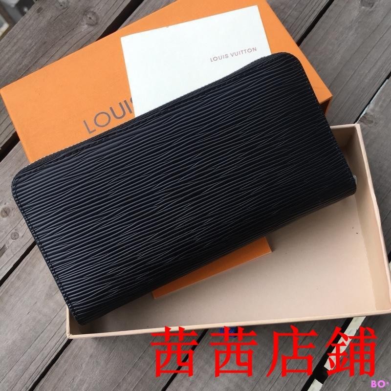 KF二手//全新 Louis Vuitton LV 路易威登ZIPPY EPI 水波紋皮革拉鍊長夾 M60017零錢