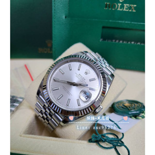 Rolex 勞力士 126334 99新 20年 新卡 Datejust 銀面 41Mm 珠帶 126331腕錶