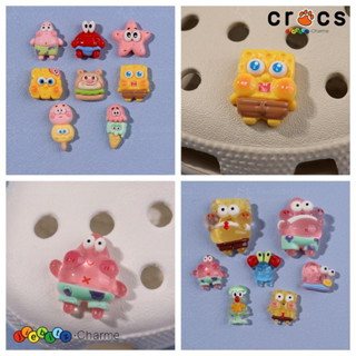 ✨臺灣發貨✨鞋釦 crocs 鞋花 海綿寶寶派大星 洞洞鞋鞋釦 洞洞鞋配飾 韓系 裝飾鞋花適配卡洛馳洞洞鞋DIY