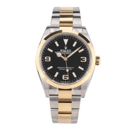 二手全新勞力士 Rolex Explorer 系列自動腕錶鋼錶帶,運動款