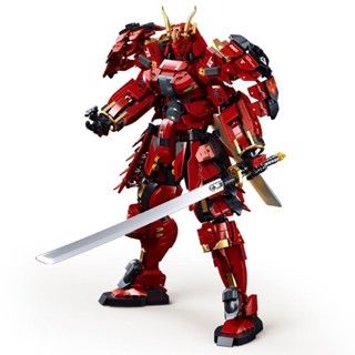 快樂小魯班積木甲斐武士兒童拼裝模型成人男孩玩具6-14歲生日禮物