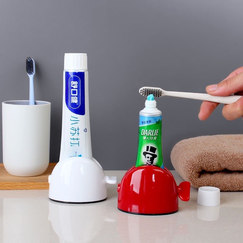 【滿99免運費】🔥 牙膏擠壓器 家用創意簡約兒童牙膏夾 懶人卷壓式擠牙膏器 洗面乳座