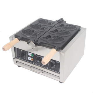 電熱鯛魚燒機器三孔小魚餅機韓式魚形餅機臺灣迷你五穀魚烤魚餅機