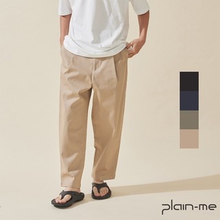 plain-me OOPLM 百搭卡其直筒長褲 OPM1803-222 <男女款 長褲 褲子>