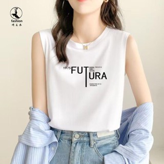 女裝背心 100%純棉背心女2024夏季新款韓版女小t吊帶內搭圓領無袖t恤上衣女