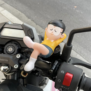 機車公仔✨睡覺大雄電動車摩托機車裝飾小配件擺件玩偶電瓶招手哆啦A夢汽車 機車裝飾品