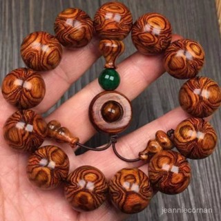 【尾貨特價處理龍】正宗海南緬甸黃花梨手串海黃佛珠真品男款文玩