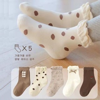 Ary 兒童襪子 寶寶襪子 幼童襪子 兒童夏天薄襪子秋冬季兒童純棉襪子女孩中筒襪男童女童小童中大童公主花邊襪韓版