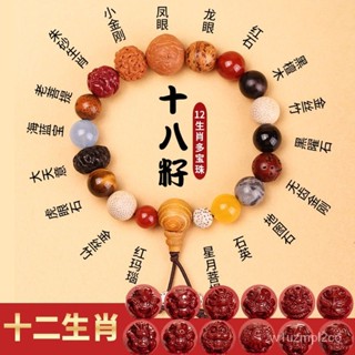 🙏🏻紫南宮過爐開光 🙏🏻十二生肖多寶菩提十八籽 多寶多福 所願皆所得 佛珠手鍊手串念珠 保平安 避邪 除障 事業 愛情
