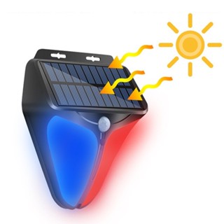 家用防盜安全報警系統無線戶外太陽能頻閃燈警報器防水閃光報警燈