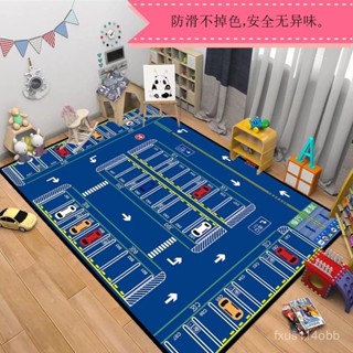 🔥桃園有貨/限時下殺🔥遊戲地毯停車場爬行墊城市道路交通地墊兒童玩耍益智房間跳房子墊 E8HI