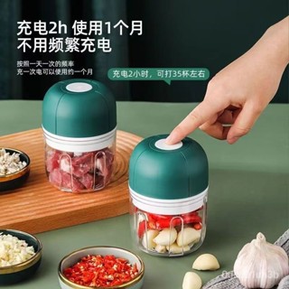 電動蒜蓉搗蒜泥神器拉蒜搗碎器打蒜器攪蒜自動絞肉絞蒜攪碎機傢用 A3KA