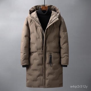 ✨實拍+免運✨ 棉服外套 保暖外套 中長款棉服 時尚百搭冬季羽絨新款棉服中長款棉衣韓版情侶修身棉襖加厚男士外套連帽