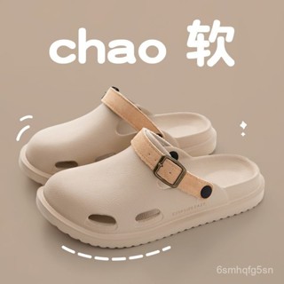 🔥🔥🔥【無聲文創】勃肯鞋男包頭拖鞋夏季情侶外穿時尚爆款家居室內防滑eva厚底涼拖 A81J