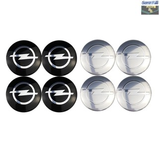 Sar 一套4片 56mm專用於歐寶Opel 汽車車標輪轂中心蓋貼標 鋁合金改裝輪轂蓋貼紙裝飾標貼