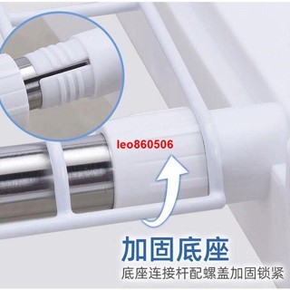 7月30號友利特陽臺臥室不銹鋼加厚落地簡易掛衣架落地衣架可伸縮單桿