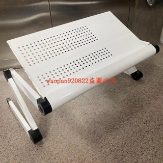 筆記本躺著辦公電腦支架鋁合金帶散熱可折疊升降桌面懶人電腦桌