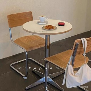 【可開發票】中古桌 伊姆斯餐桌 茶幾桌 小圓桌 家用小戶型圓桌 北歐ins網紅設計師咖啡店桌子 洽談桌