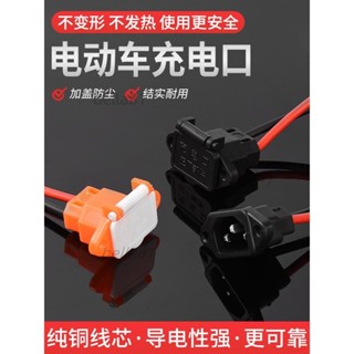 ❣️臺灣精品熱賣❣️電動車配件 充電器插座充電插頭 電源孔電源插口充電座方孔充電口