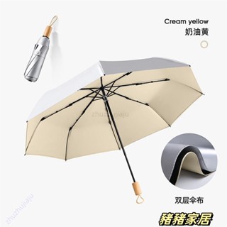品質保障·全自動雨傘 晴雨傘 黑膠防曬傘 雙層專業防曬傘 防曬防紫外線晴雨兩用摺疊傘 遮陽太陽傘Wenna