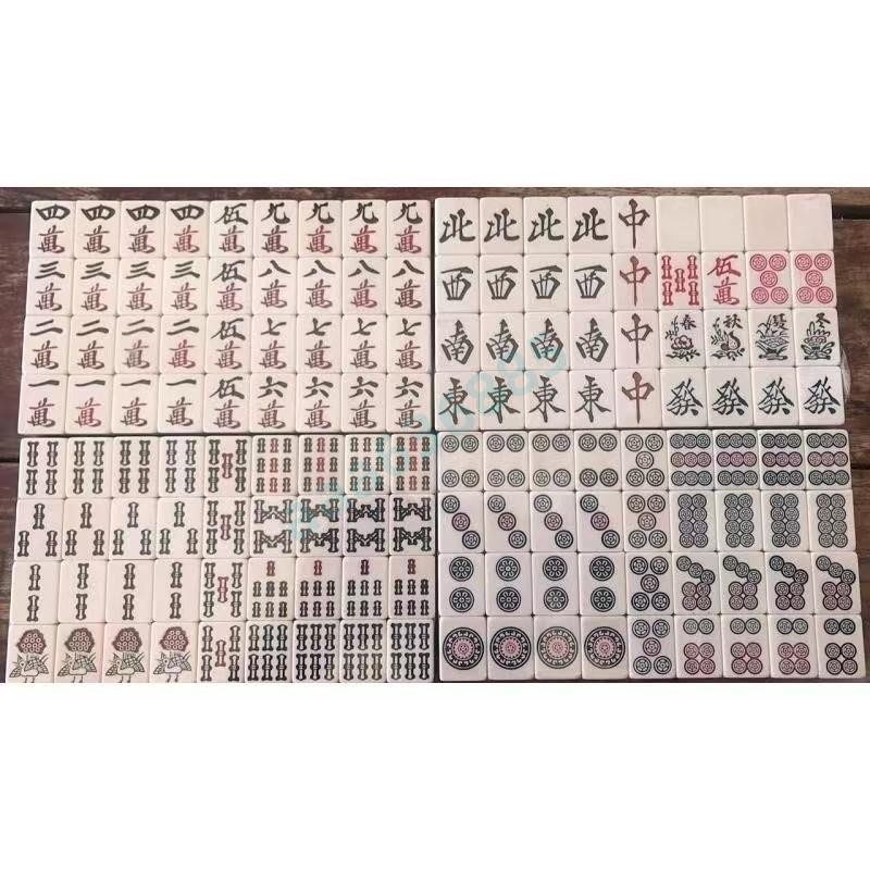 滿228發貨 日本鐵芯麻將 日本麻將 虎牌 四赤日式麻將 日本鐵芯麻將 日本手搓麻將33mm❤yamm
