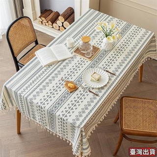 【臺灣出貨】桌布 波西米亞風格桌布 防水防油桌布 桌墊 棉麻桌布 防水防油 餐桌布 防水桌巾 餐墊 茶几布