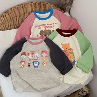 🌸Baby dragon🌸女童衣服 兒童長袖 兒童T恤 🔥臺灣出貨🔥兒童上衣 女童上衣 韓版純棉春寶卡通圓領打底衫上衣