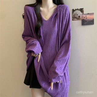 ✨臺灣發貨✨薄款長袖T恤 大碼肌理感 中長款連帽長袖T恤女 2024早秋新款 寬鬆顯瘦時尚上衣長袖上衣 休閒長T打底衫