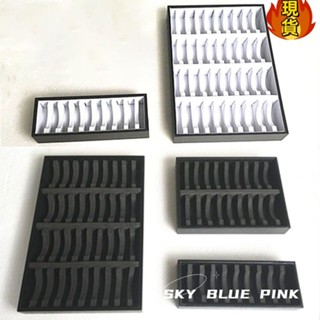 【臺灣新店福利價統編】‹手鐲收納箱› 高檔珠寶玉器黑白皮革玉手鐲展示盤支架10位20位40位鐲子擺放 託盤