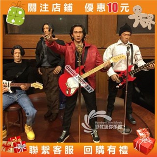 12寸人偶6分娃1:6兵人BJD16可兒小布吉他小提琴話筒樂器模型擺件人偶模型 歌手模型