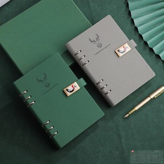 客製書院 【客製化】【筆記本】中國風 筆記本 A5商務 U型扣 活頁 會議 記錄本 辦公 記事本 可印LOGO