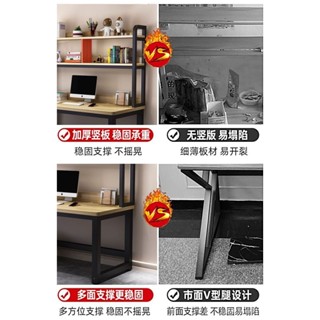 【哆哆購】免運電腦桌臺式臥室書桌書架組閤一體學習桌書桌學生臥室辦公學生桌子 書桌 電腦桌 L型書桌 辦公桌 QUGD