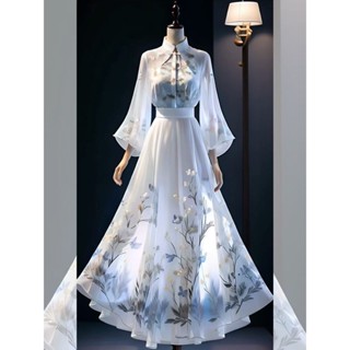 中國風服裝 改良式中國服 新中式穿搭 新中式國風穿搭女2024夏季新款漢服襯衫上衣漢元素半身裙兩件套裝