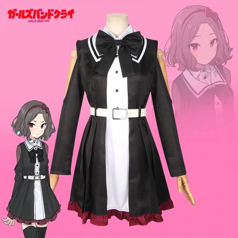 台灣免運🎀 哭泣少女樂隊cos服井芹仁菜安 昴海老塚智甜美少女動漫舞臺表演女 哭泣少女cos