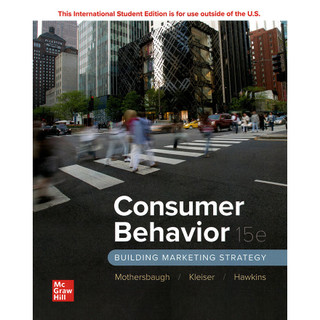 [華通書坊]Consumer Behavior: Building Marketing Strategy／15版 MOTHERSBAUGH 9781266114762