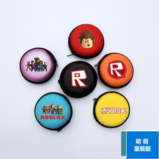 🌈【萌萌baby】ROBLOX零錢包時尚彩色印花學生硬幣耳機圓形拉鍊收納盒子