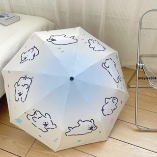 雨傘 線條小狗全自動晴雨兩用折疊雨傘遮陽防曬紫外線學生傘可愛太陽傘