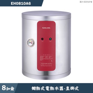 櫻花【EH0810A6】直掛式8加侖儲熱式電熱水器 含全台安裝