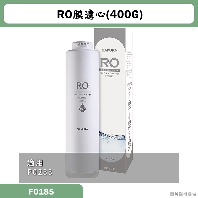 櫻花【F0185】RO膜濾心(400G)(30個月)適用P0233(無安裝)