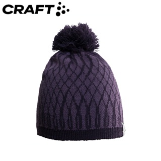 【CRAFT 瑞典 羊毛雪花帽《紫》】1905530/保暖帽/針織帽/毛線帽/休閒帽/毛帽