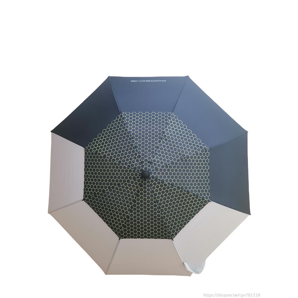 AIOE#保時捷porsche雨傘 新款 雙拼傘 遮陽傘晴雨傘 長柄雨傘 防風兩用