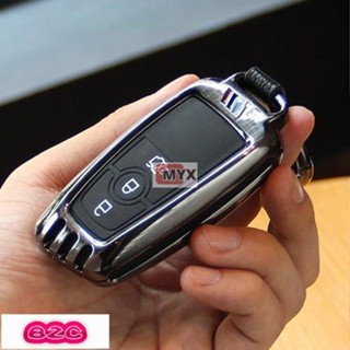 Myx車品適用於~Ford 福特 汽車 鑰匙套 Focus MK4 ST Line 鋅合金 鑰匙包 金屬鑰匙殼