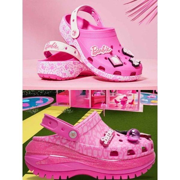KiKi美國代購🌼 官網限定款 Crocs x Barbie 芭比 聯名 洞洞鞋 厚底 光輪 泡芙 雲朵 鞋