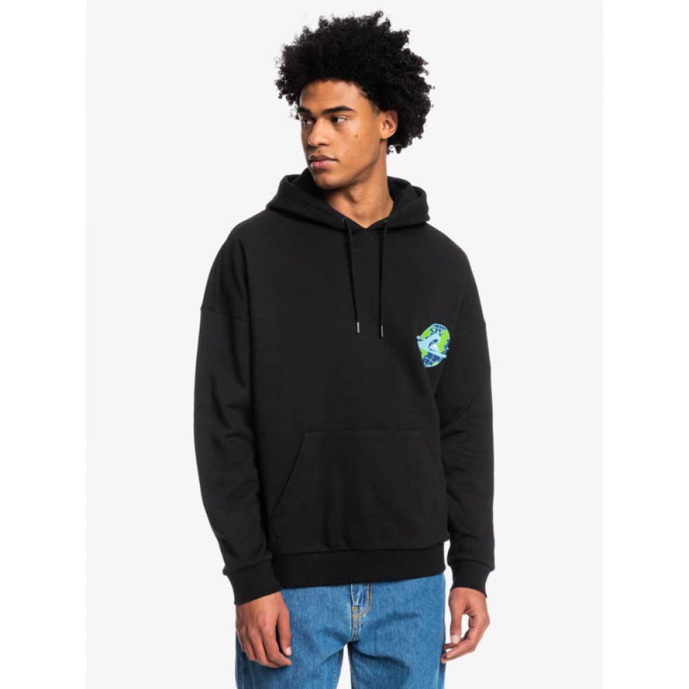 QUIKSILVER - OCEAN HOODY 帽T 連帽上衣 黑色 男裝