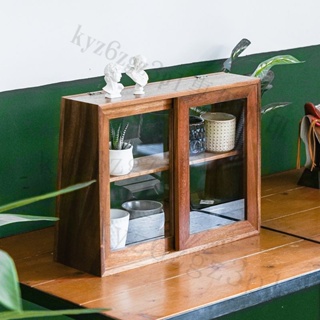 日式餐櫃純實木廚房收納櫃碗盤櫃調料櫃小型餐櫃餐桌上整理收納櫃
