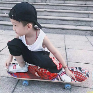 🔥臺出好物😄❥ 四輪滑板初學者滑板兒童滑板車閃光6-12歲青少年男女孩學生雙翹板