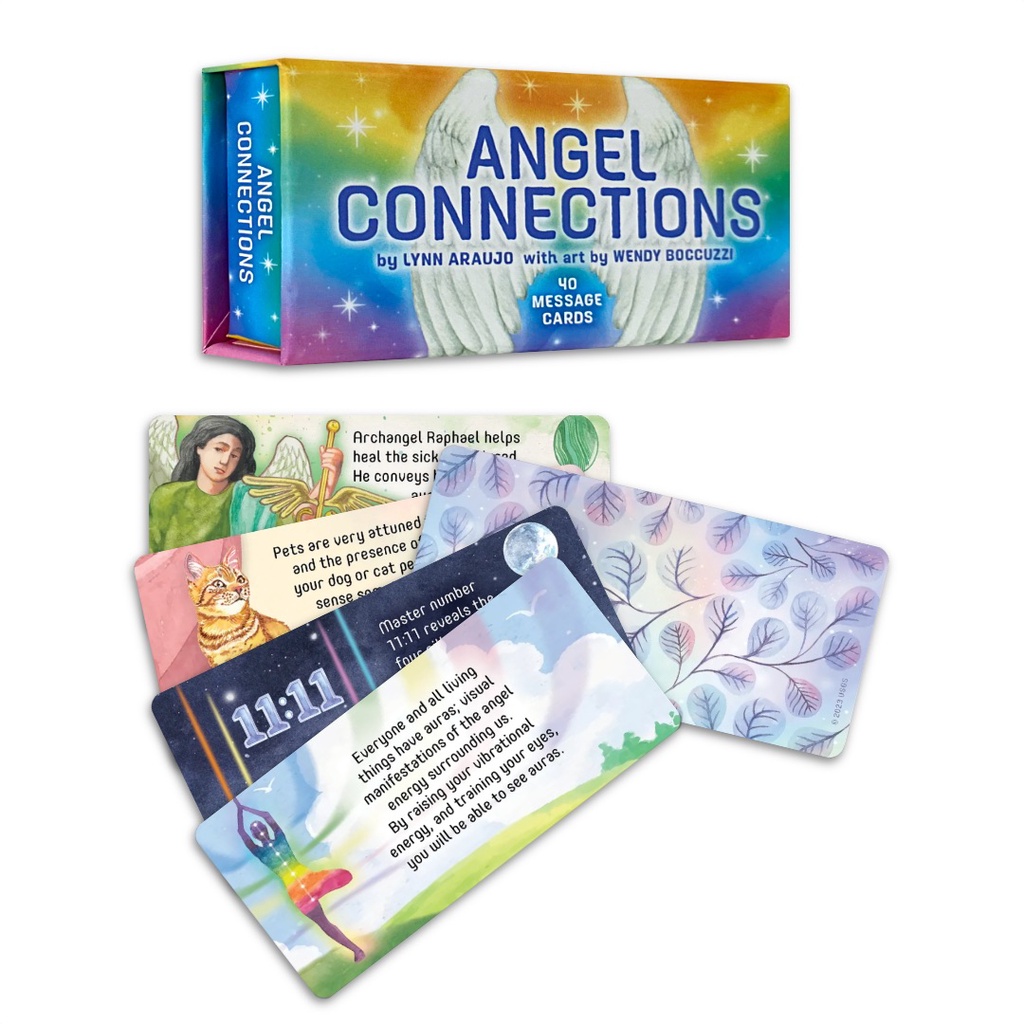 天使寄語：40張訊息卡,贈中文翻譯｜Angel Connections：40 Message Cards【左西】