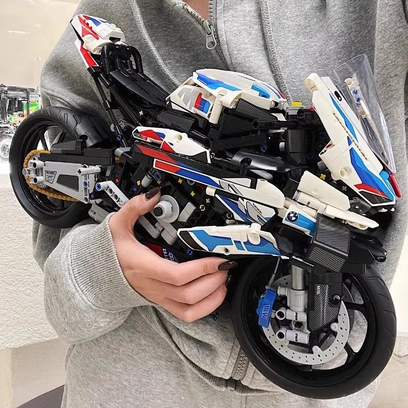 【高品質版】兼容樂高寶馬M1000RR摩托車積木拼裝模型高難度大型玩具男孩益智8