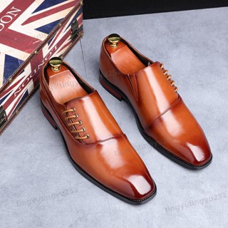 新品⭐【真皮】37-48大尺碼皮鞋男 內增高男鞋 潮流英倫風係 帶尖頭黑色商務正裝鞋 結婚鞋子 牛津鞋 工作鞋 牛924